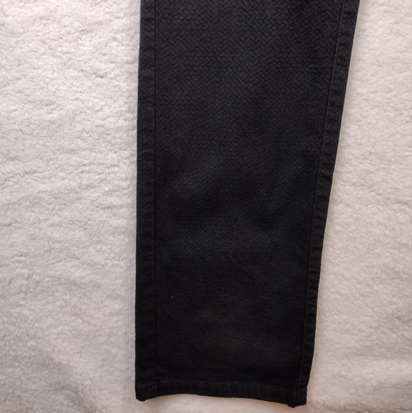 Lafayette 148 New York Geometry Pattern Textured Pants Black Size 10 - Picture 3 of 7